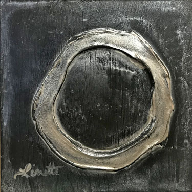 Going There matted painting