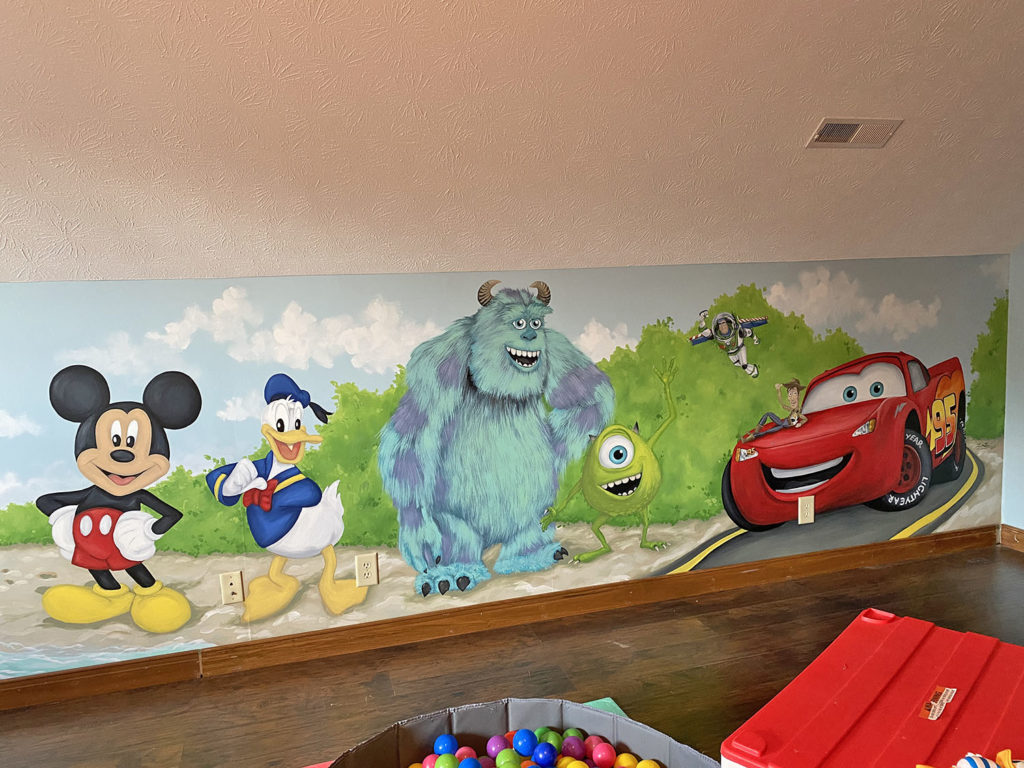 Disney Pixar Playroom Kids Mural