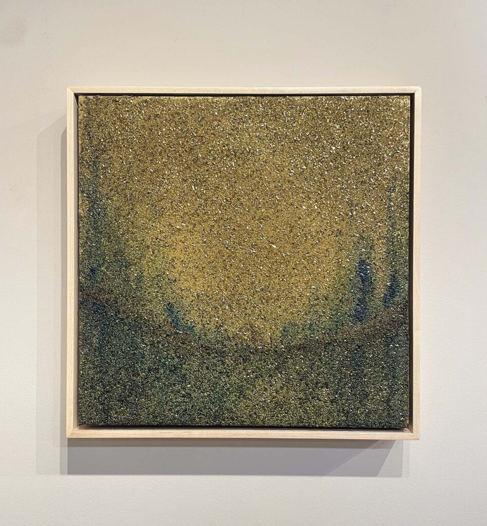 Attentive No. 1 gold crystal glitter abstract landscape