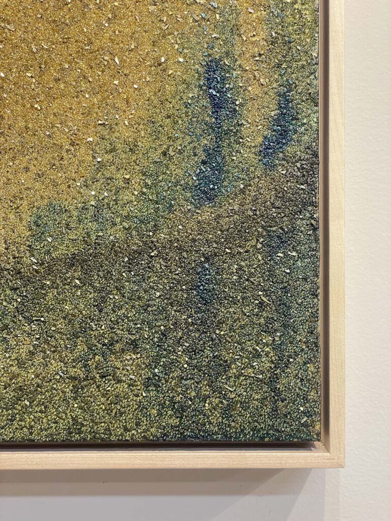 Attentive No. 1 gold crystal glitter abstract landscape