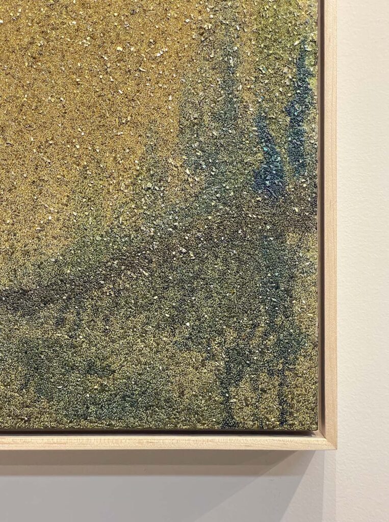 Attentive No. 2 gold crystal glitter abstract landscape