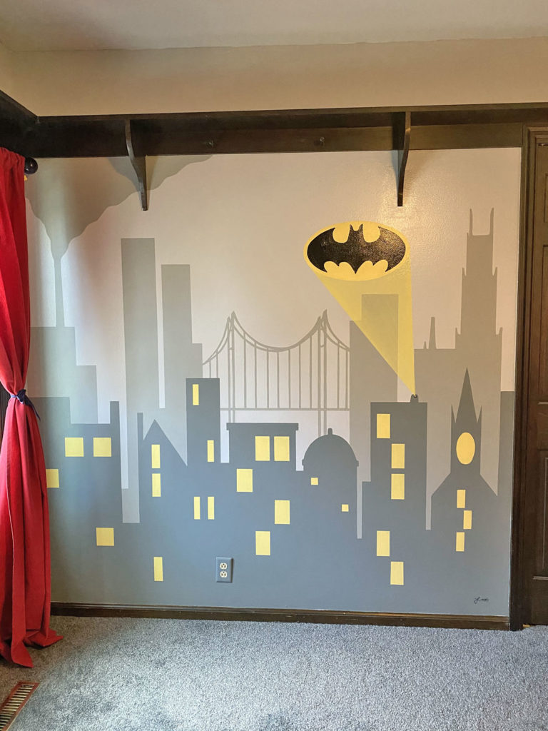 Batman Cityscape Mural