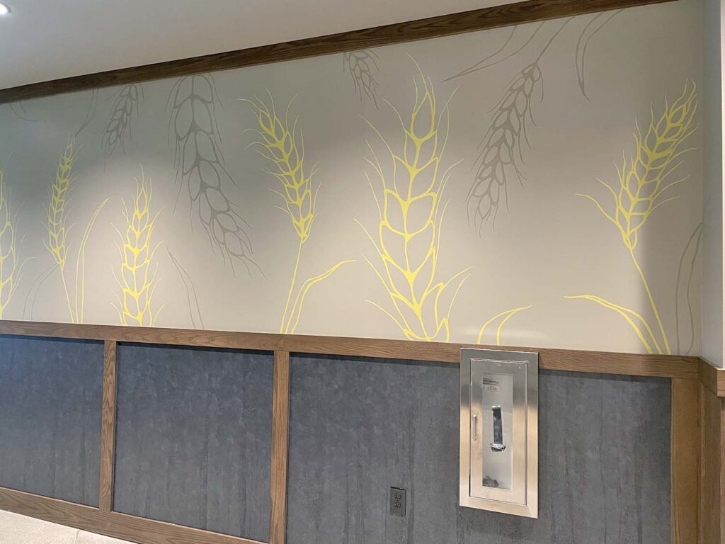 Beer Kitchen wheat fran mural