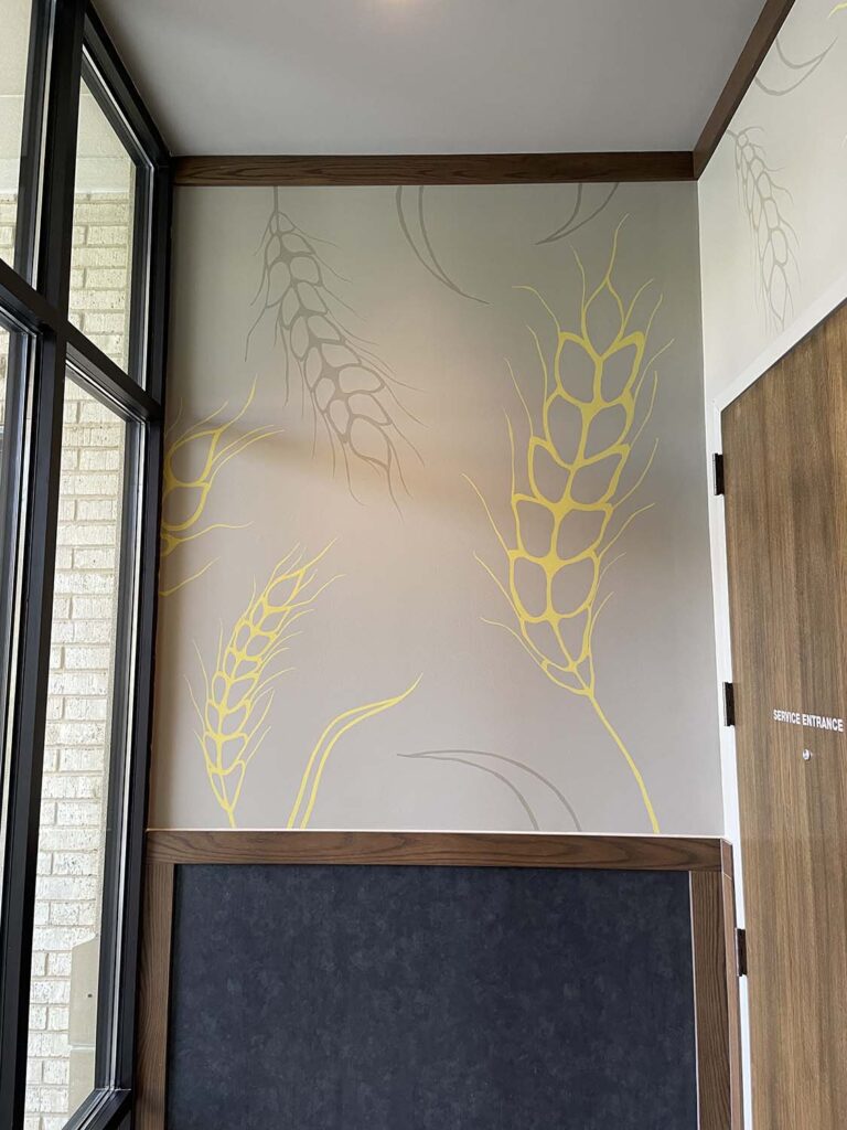 Beer Kitchen wheat fran mural