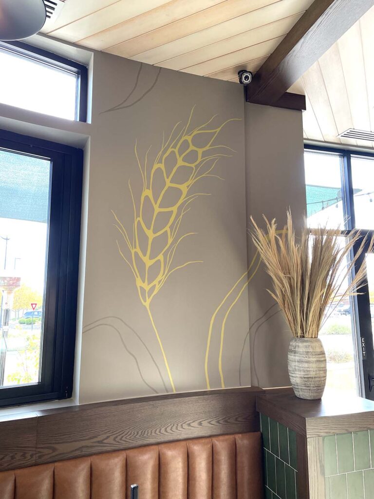 Beer Kitchen wheat fran mural