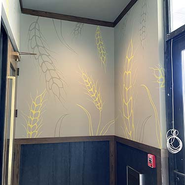 Beer Kitchen wheat fran mural