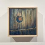 Changes No. 2.abstract full moon landscape modern plaster painting small