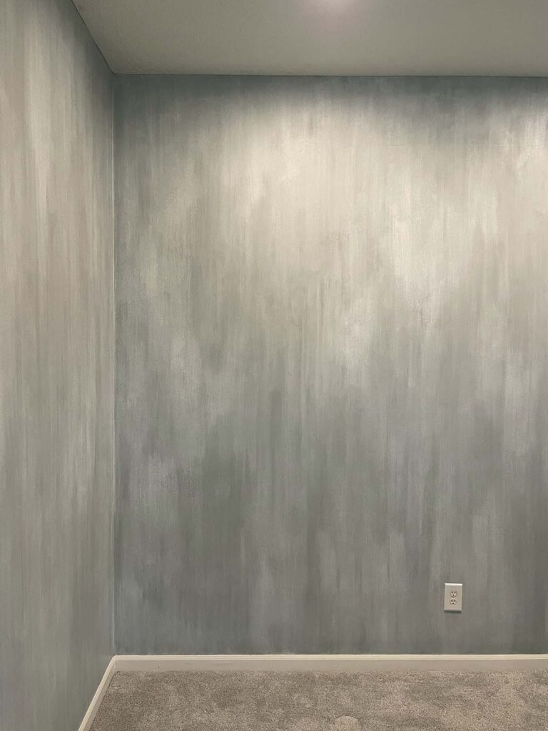 Concrete sandstone faux wall finish