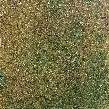 Don't Tease original matted painting gold green purple crystal sparkle