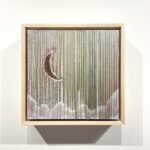 Far Far Away No. 2 abstract moon landscape mixed media plaster painting