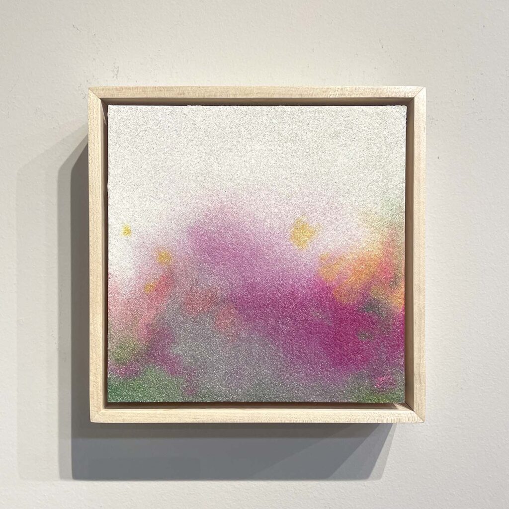 Free Spirit abstract glass bead mixed media original art