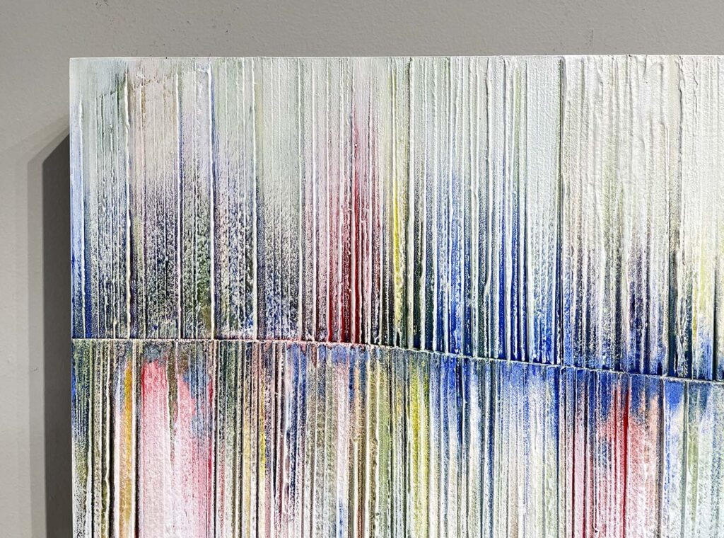 Give Me a Lifefline original rainbow plaster painting
