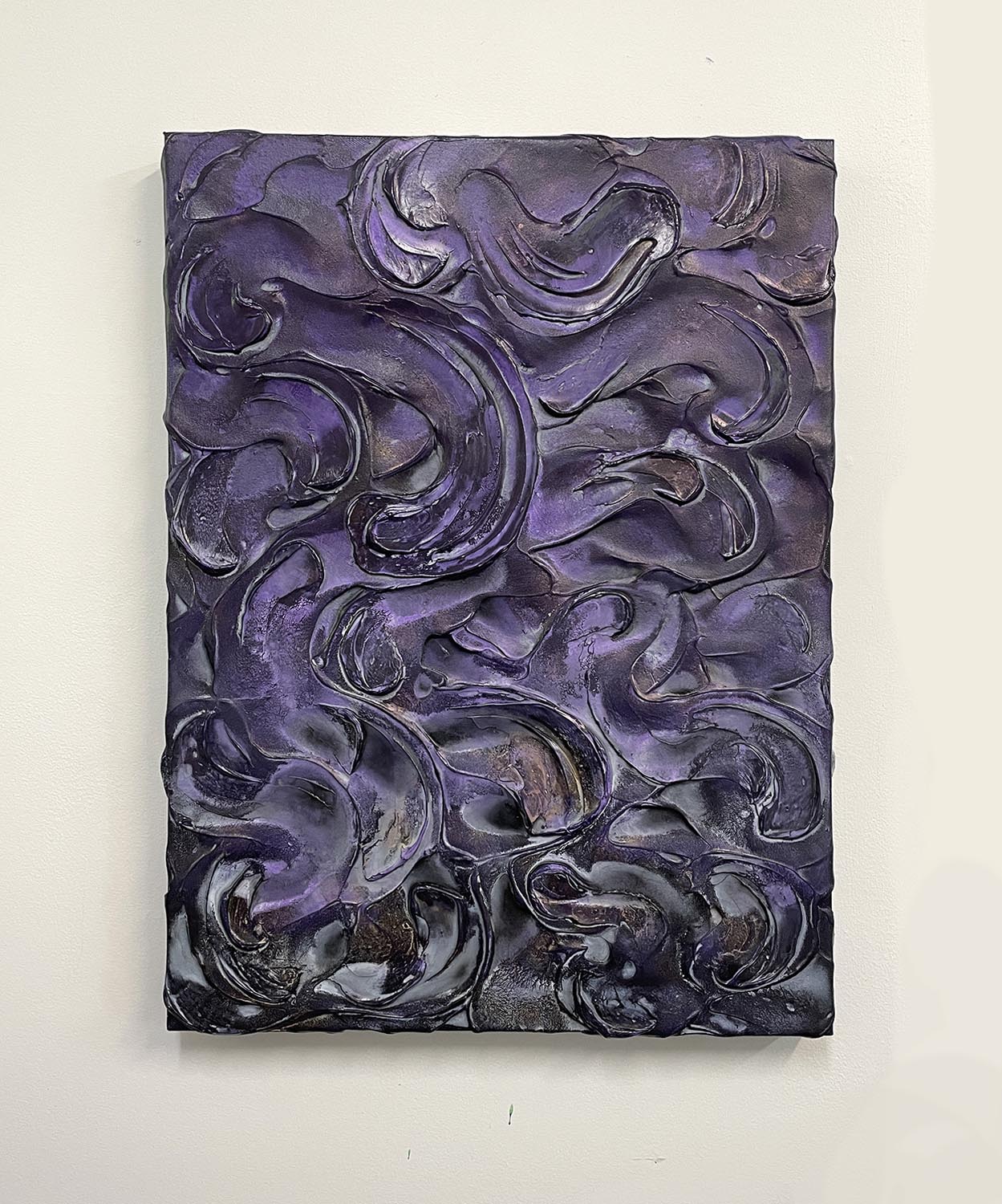 Give Me All The Purple abstract textured art