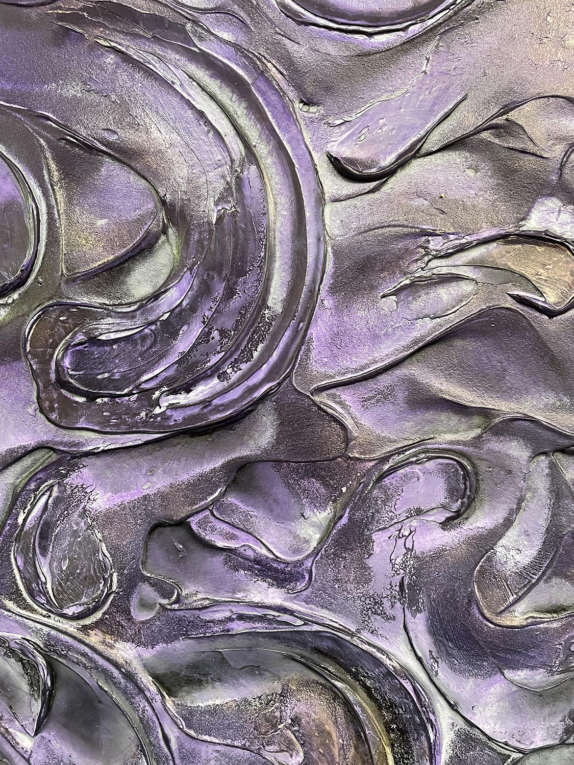 Give Me All The Purple abstract textured art