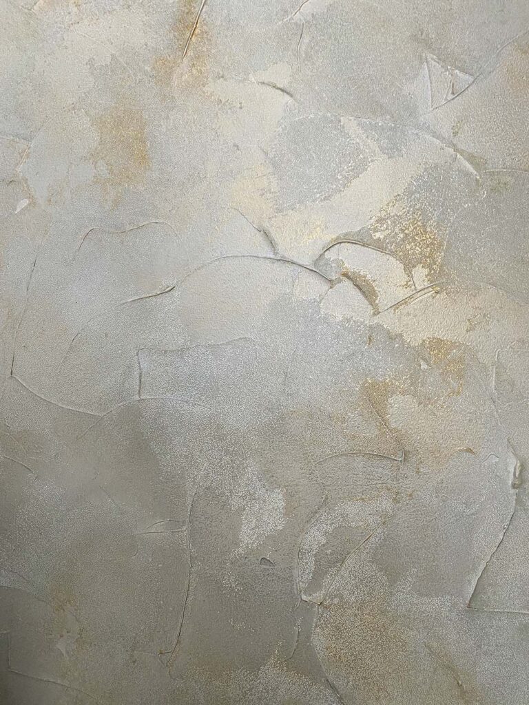 Textured glass bead wall faux finish