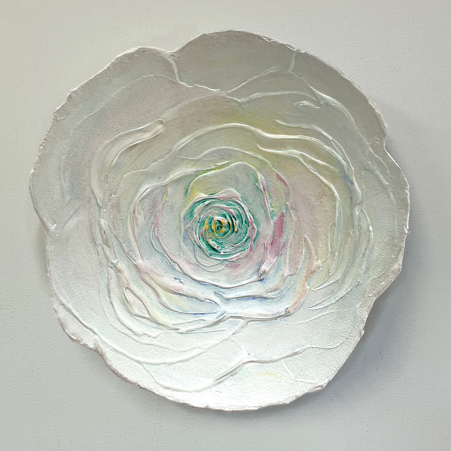 Happy For Me - Abstract Rose Vessel Wall Sculpture