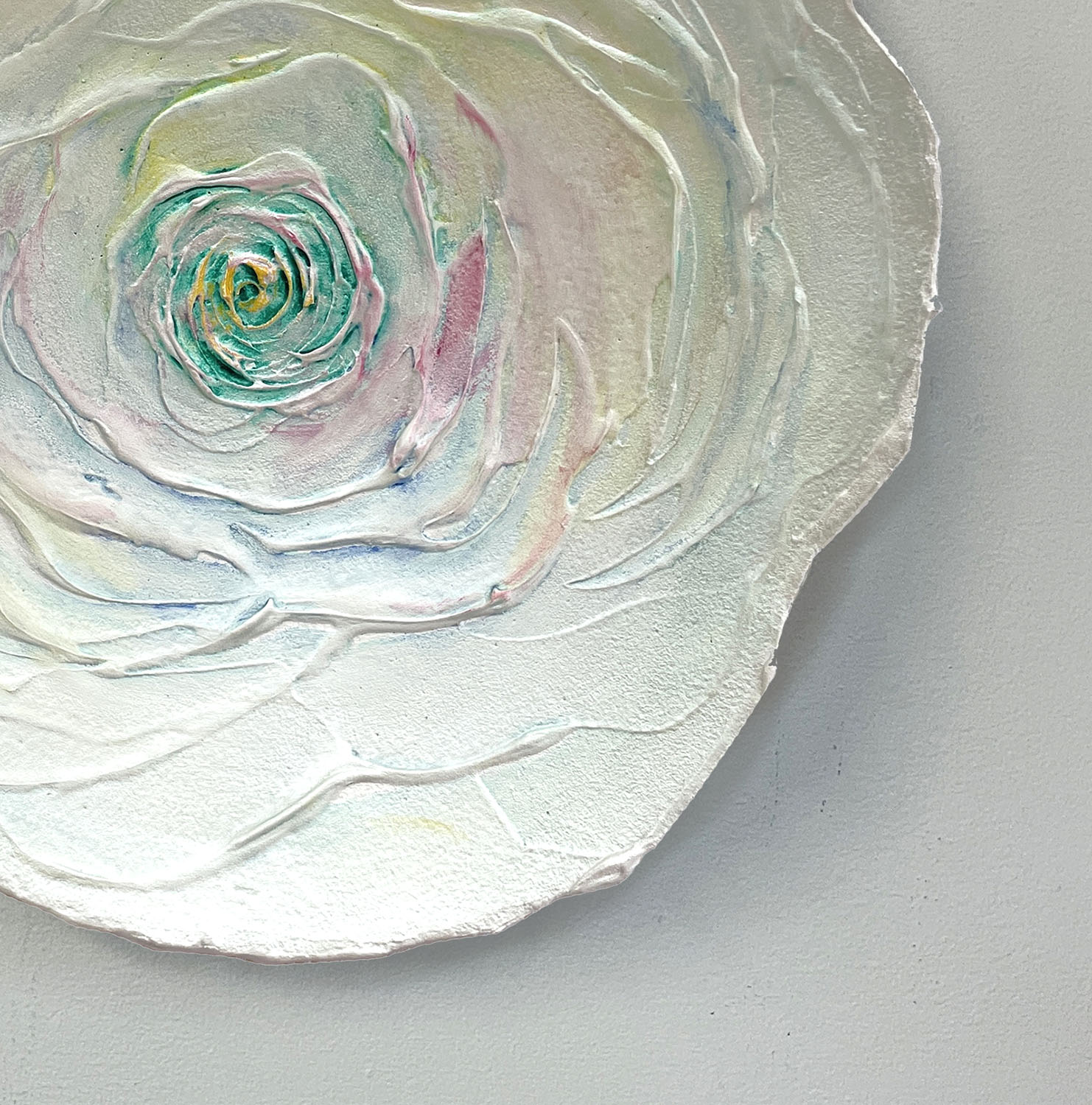 Happy For Me - Abstract Rose Vessel Wall Sculpture