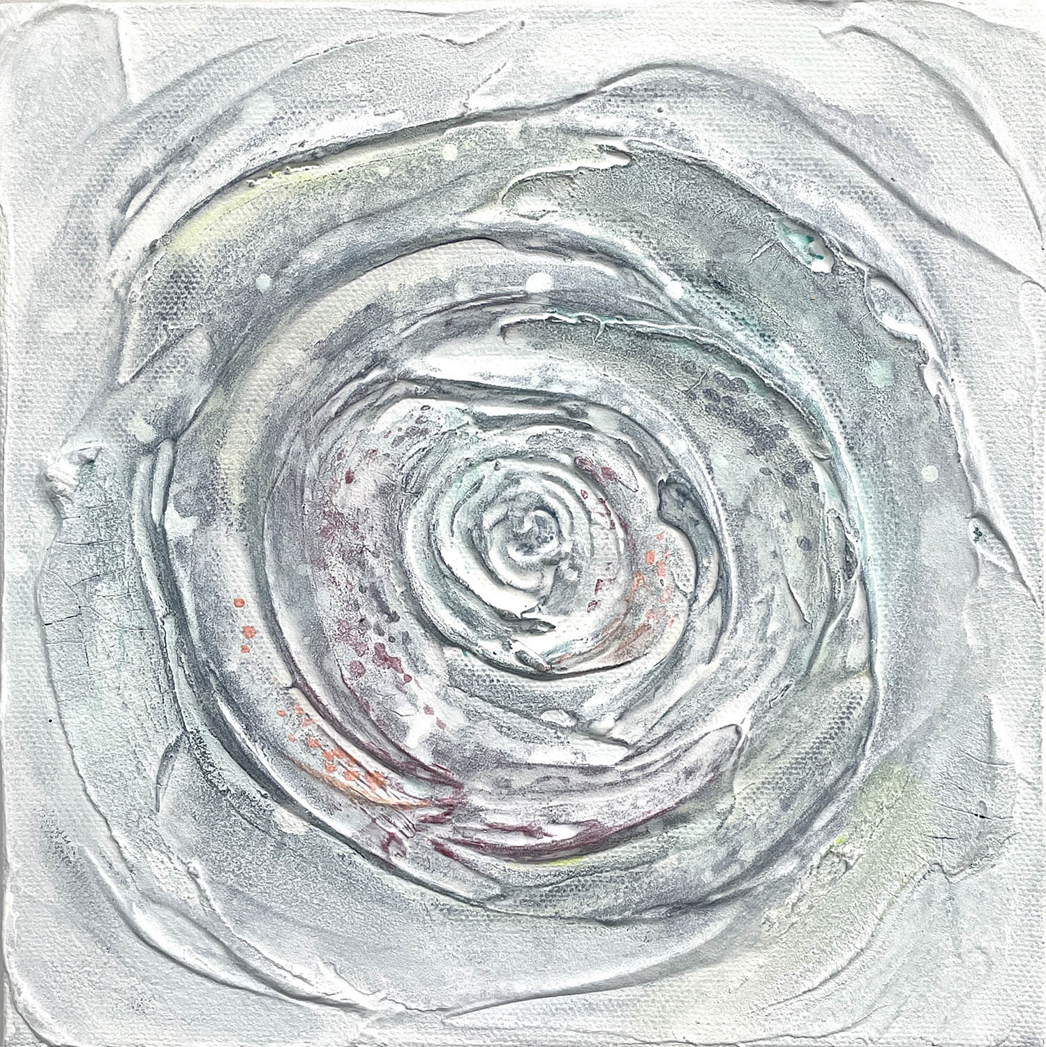 Healing5 abstract rose painting