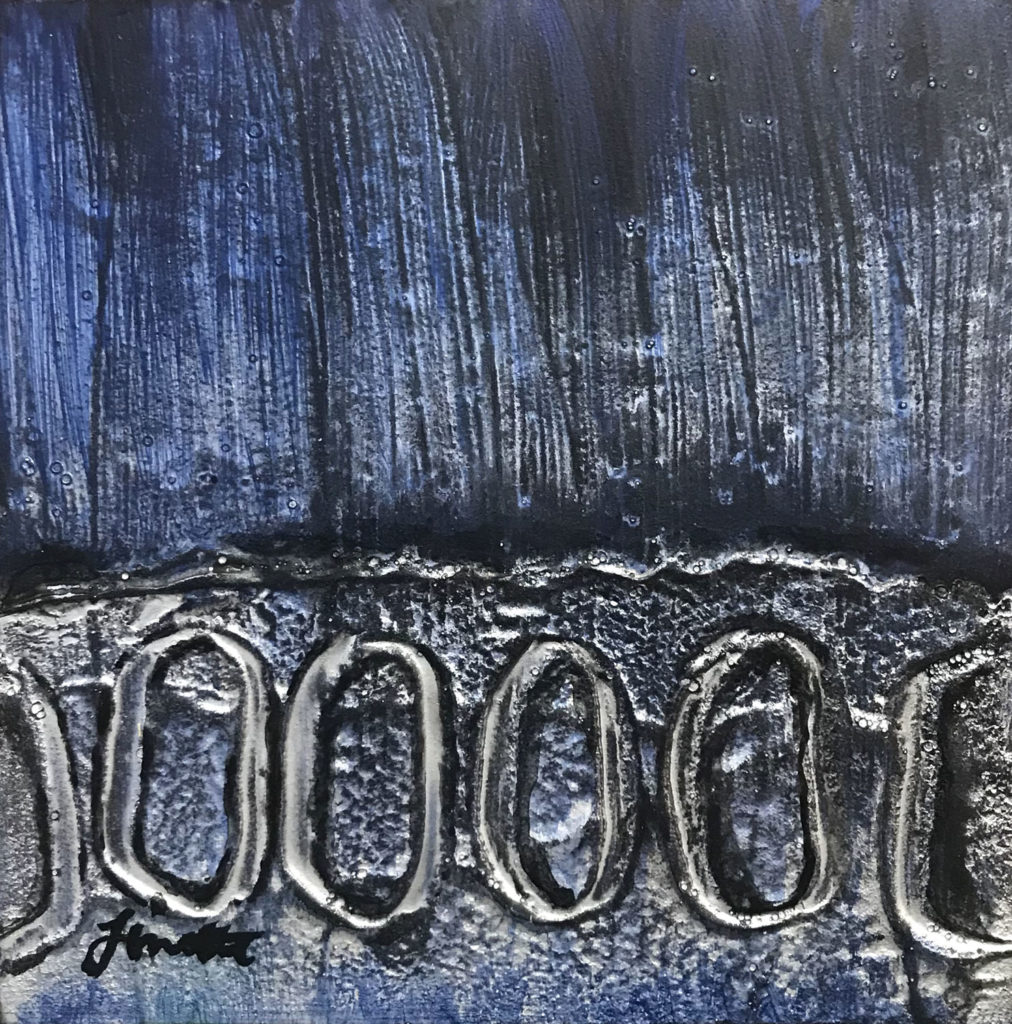 Ice Ice matted painting