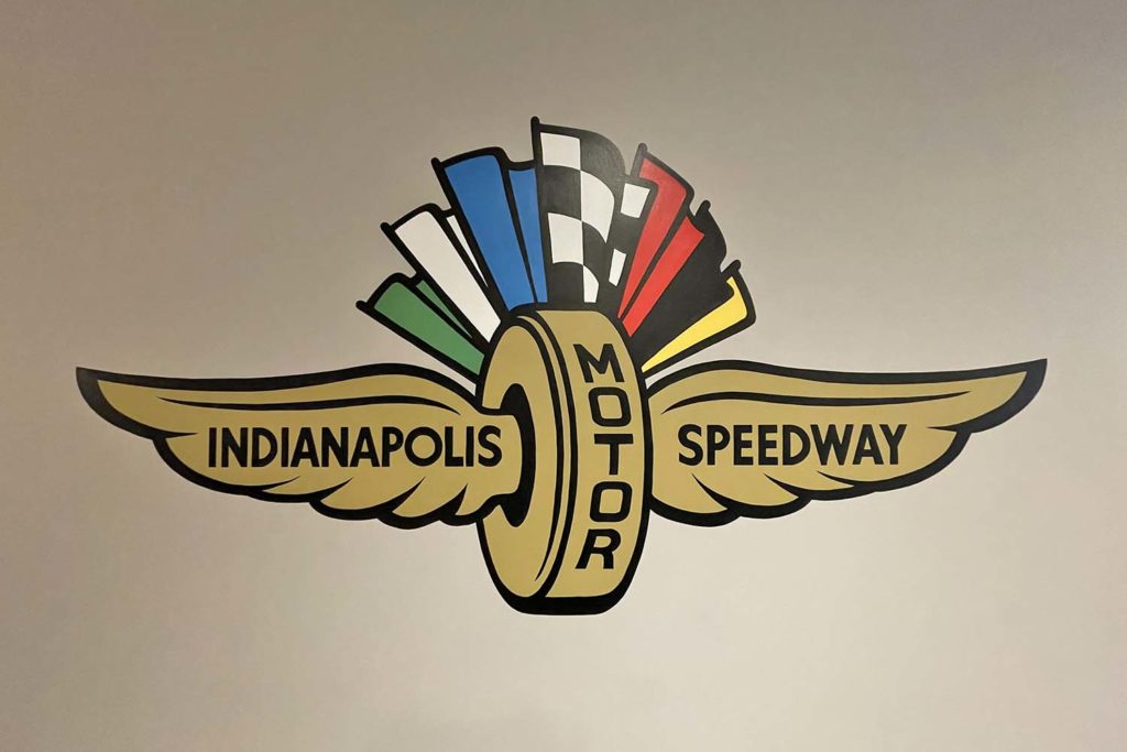 Indianapolis Motor Speedway logo mural