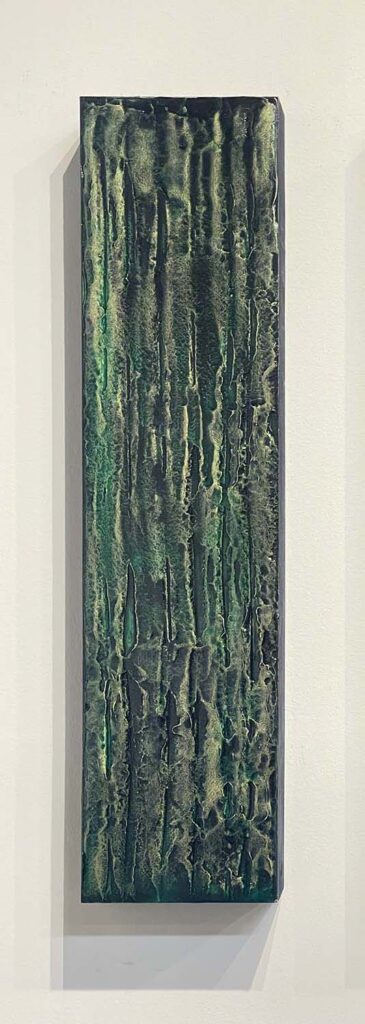 It's Not You original green plaster painting