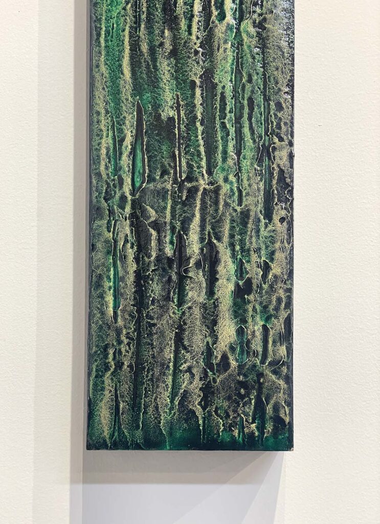It's Not You original green plaster painting