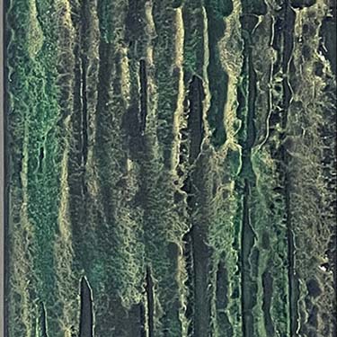 It's Not You original green plaster painting