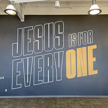 church graphic murals