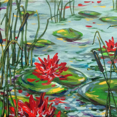 Lilly Pond Painting