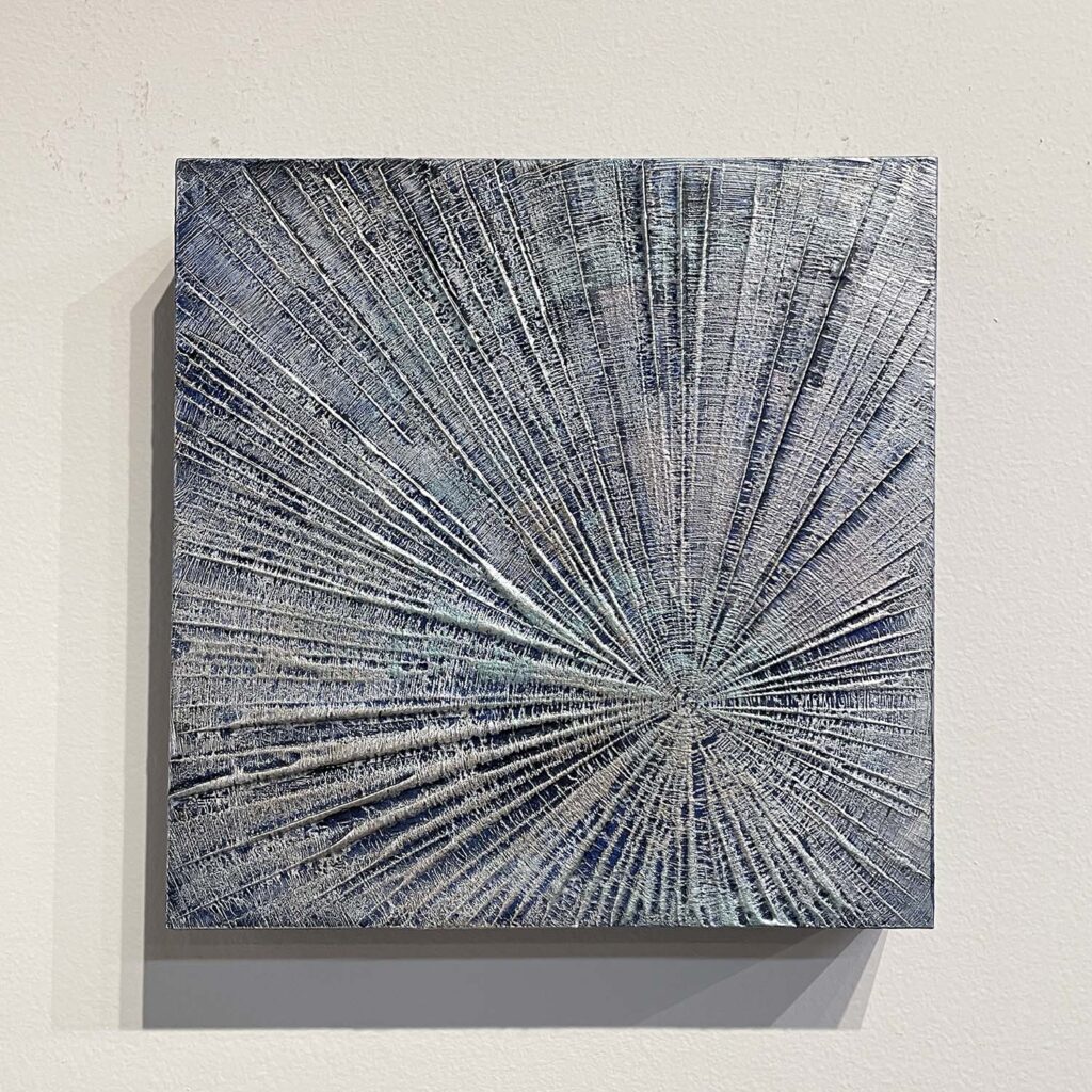 Living No. 2 original tree ring plaster painting