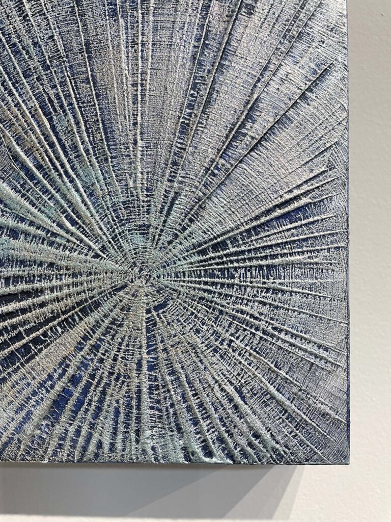 Living No. 2 original tree ring plaster painting