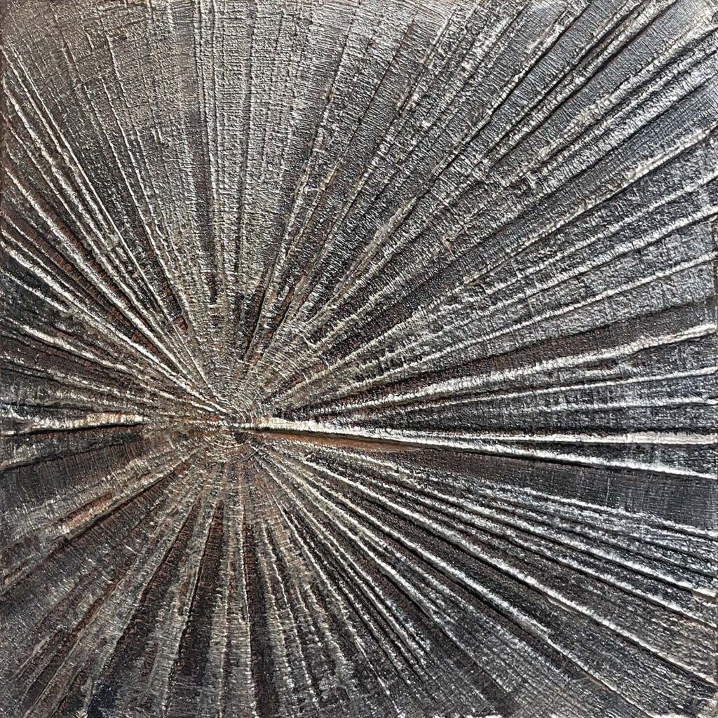 Love Thyself No. One original starburst treebark mini painting