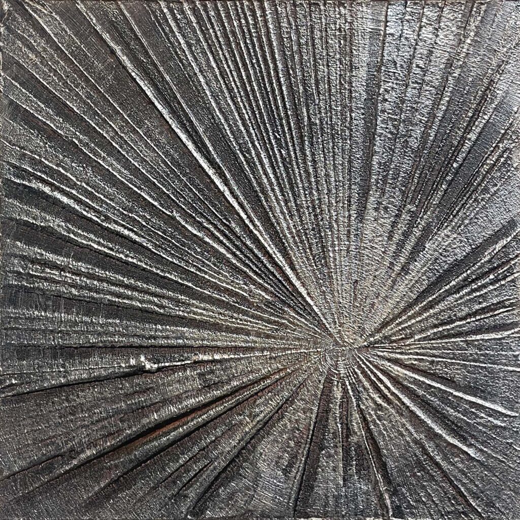 Love Thyself No. Three original starburst treebark mini painting
