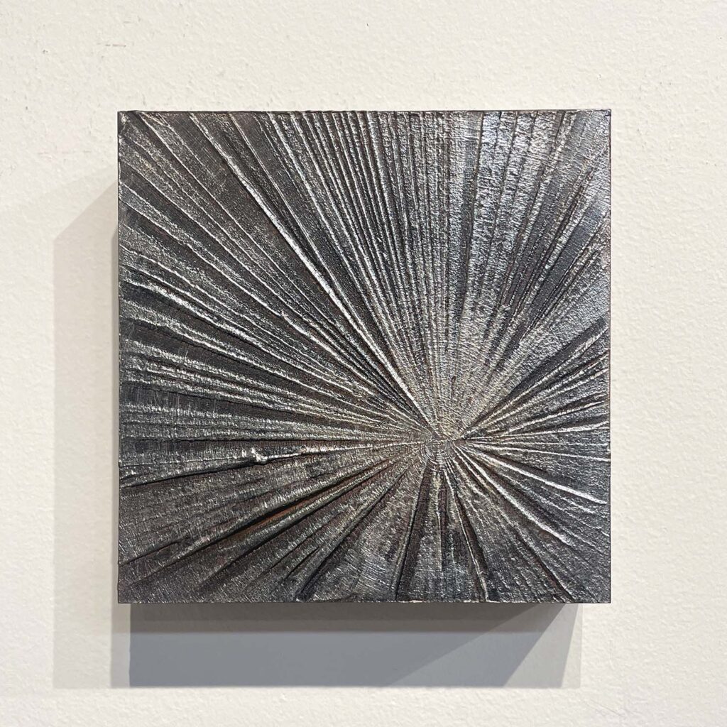 Love Thyself No. Three original starburst treebark mini painting