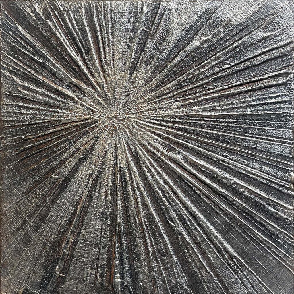 Love Thyself No. Two original starburst treebark mini painting