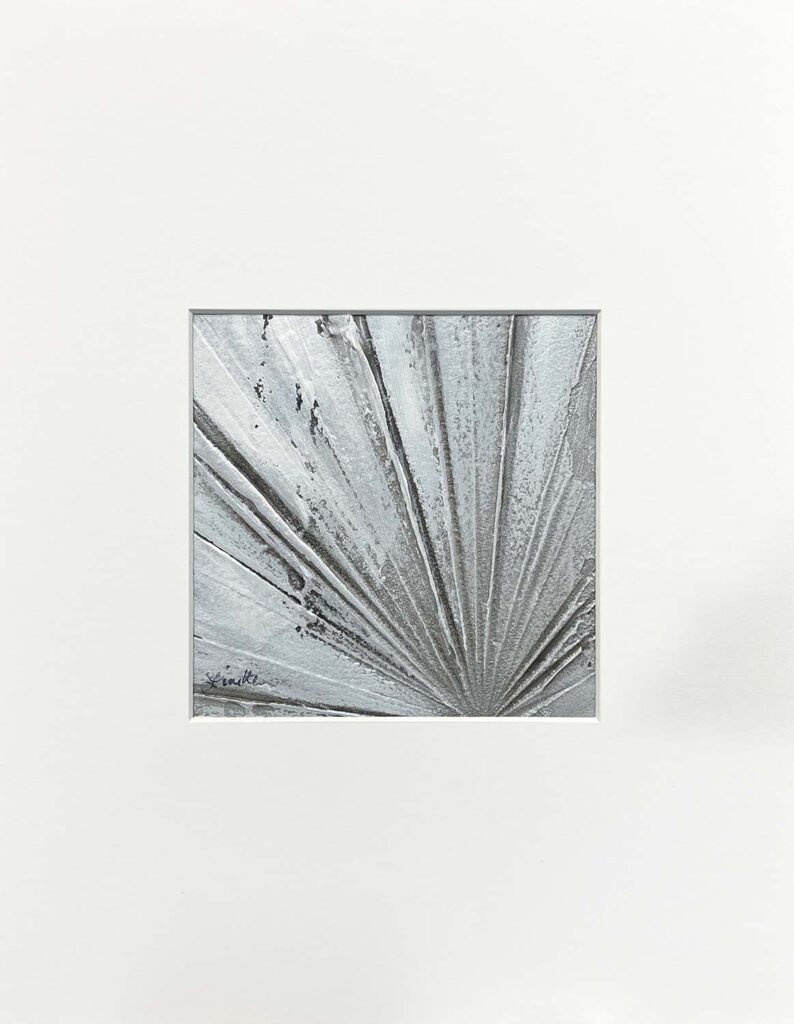 Me Too original white silver starburst painting