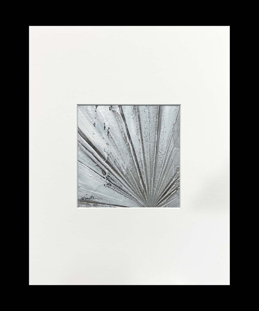 Me Too original white silver starburst painting