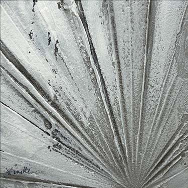 Me Too original white silver starburst painting