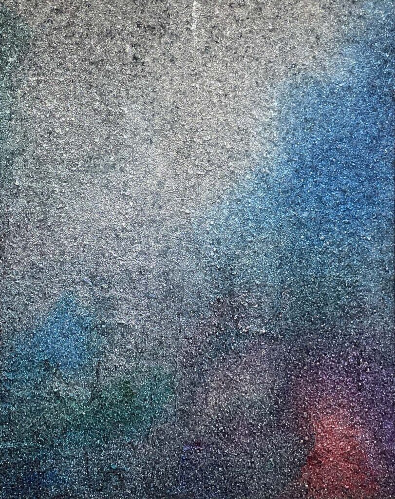 Nope glass bead abstract matted painting