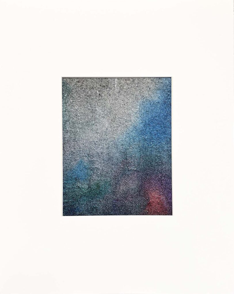 Nope glass bead abstract matted painting