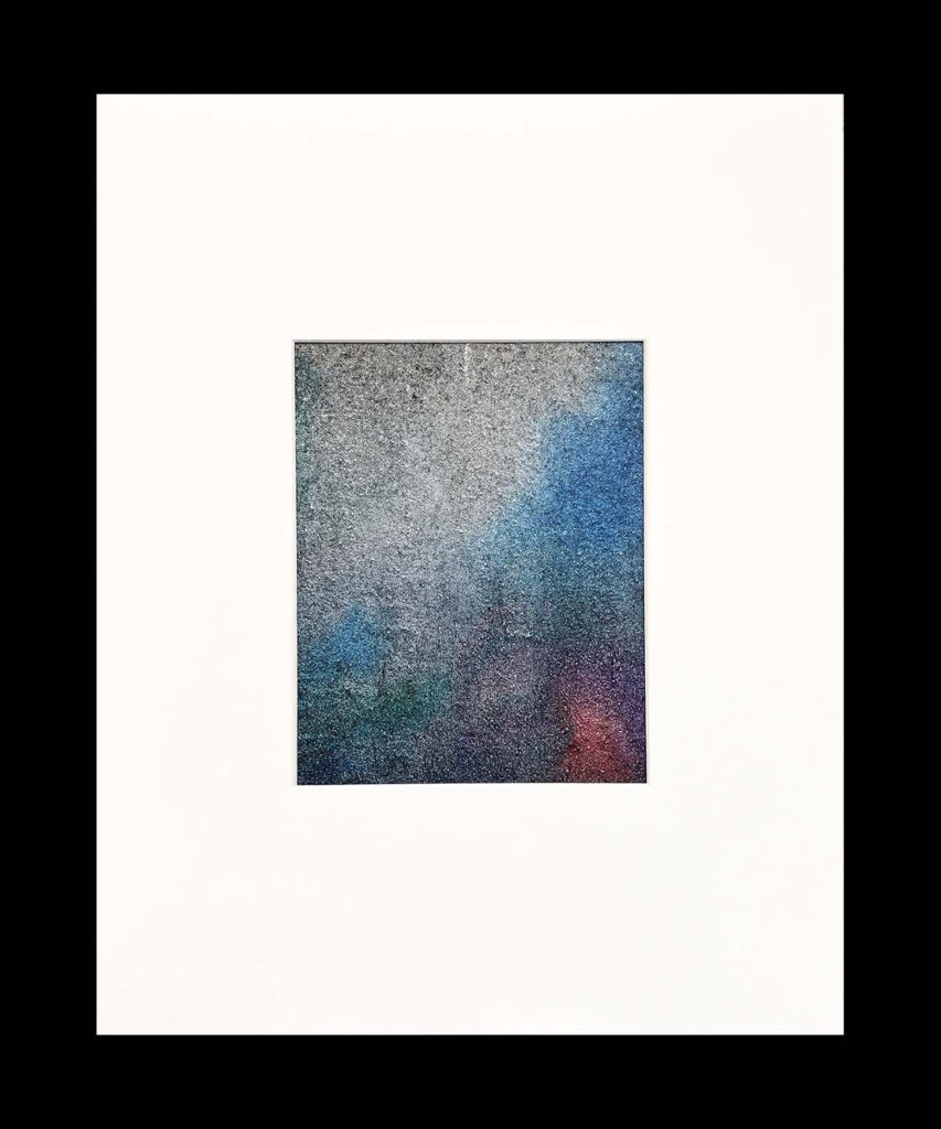 Nope glass bead abstract matted painting