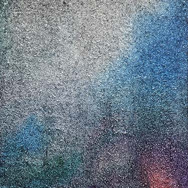 Nope glass bead abstract matted painting