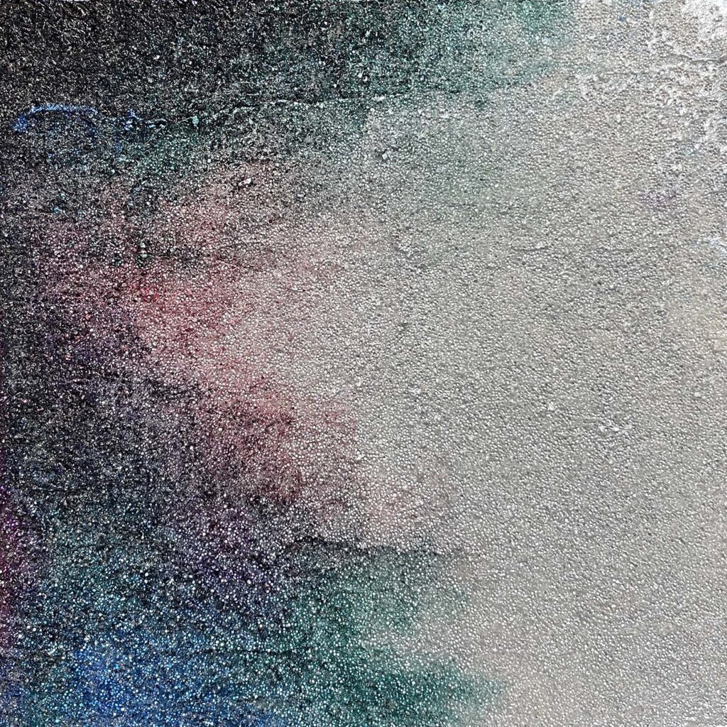 On and On glass bead abstract matted painting