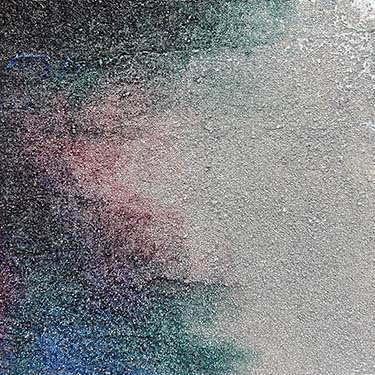 On and On glass bead abstract matted painting