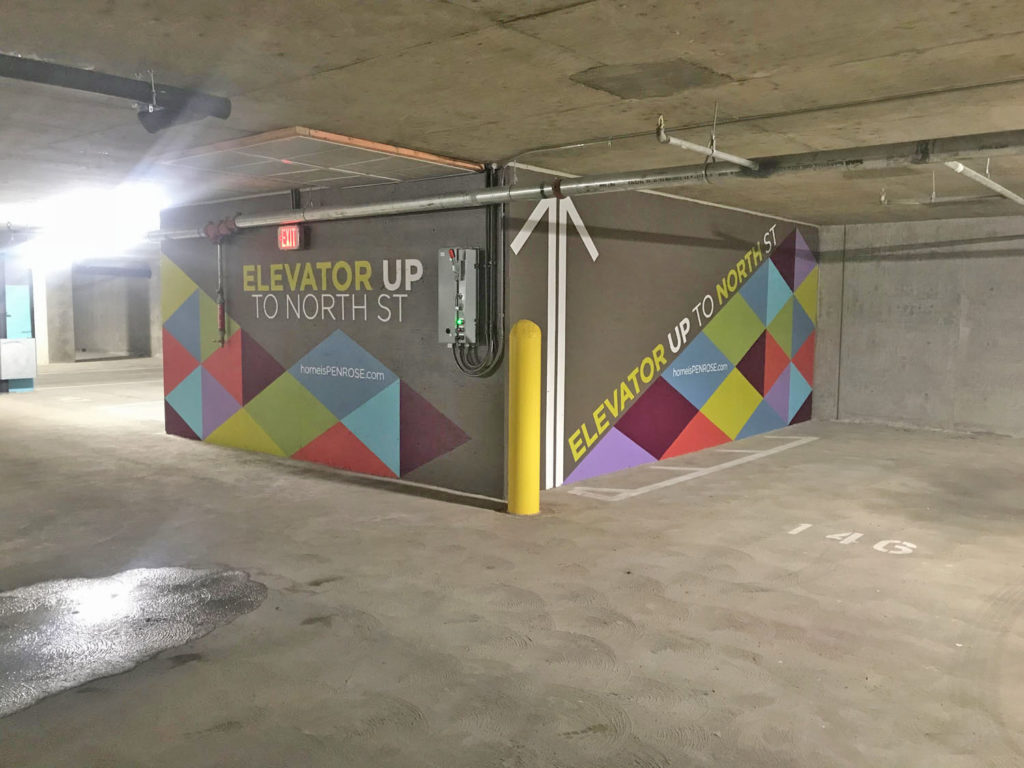 Modern Parking Garage Murals