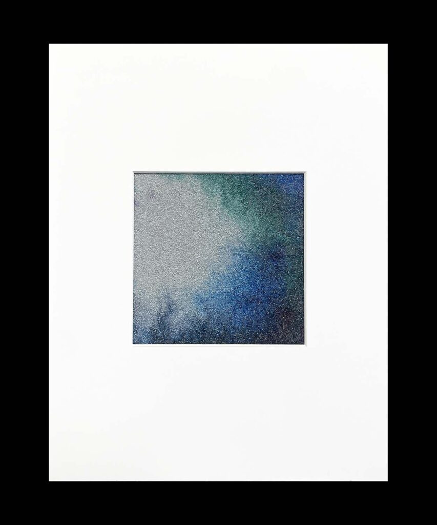 Put It On Me glass bead abstract matted painting