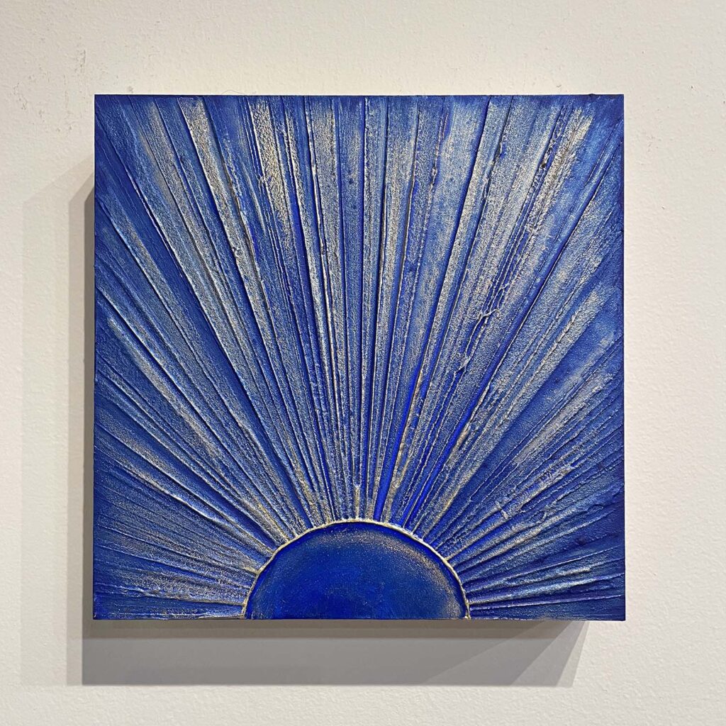 Ride Me original blue sunrise painting