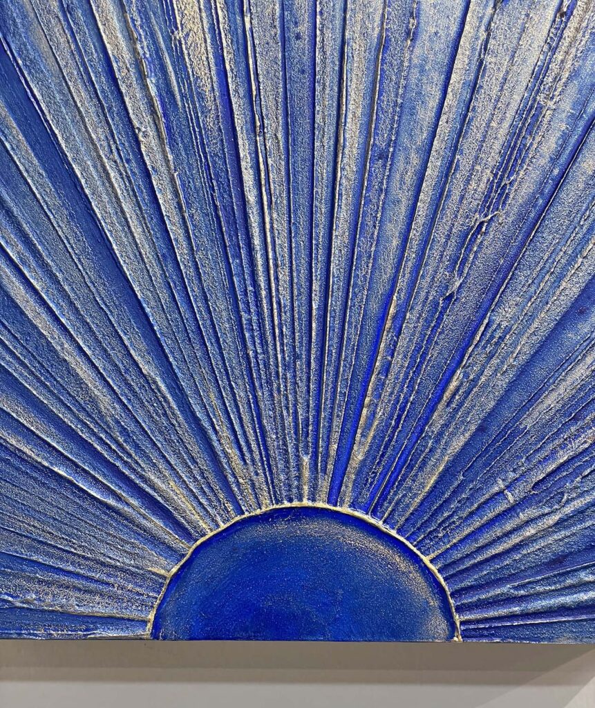 Ride Me original blue sunrise painting
