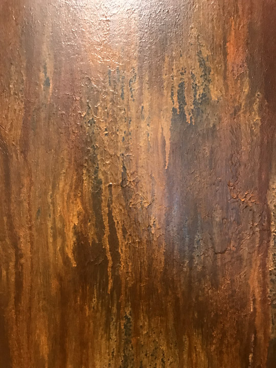 Textured Rust Patina Finish