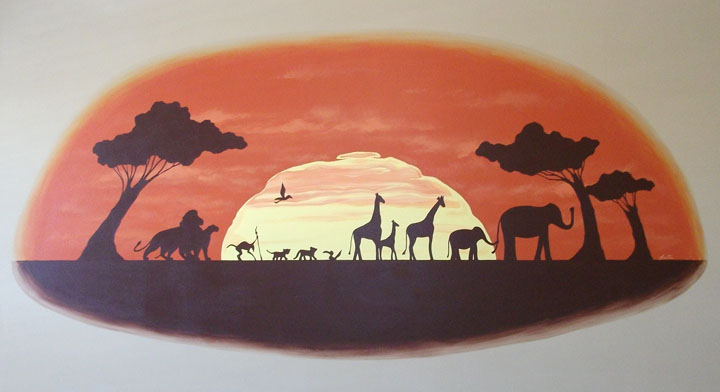 African Animal Mural